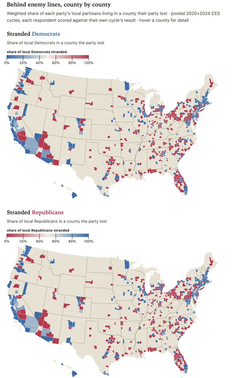 Where stranded partisans live